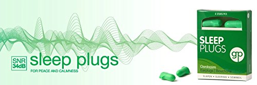 Get Plugged Sleep Plugs. 3 Paar Ohrstöpsel zum Schlafen, Ausruhen, zu studieren. Sehr hoher Dämpfungsfaktor – Gehörschutzstöpsel Schaum. - 3