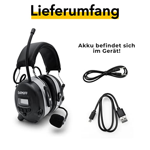 2017 DS-Alert EARMUFF dynamischer 31dB Gehörschutz mit BLUETOOTH und Surround Umgebungswahrnehmung - 4