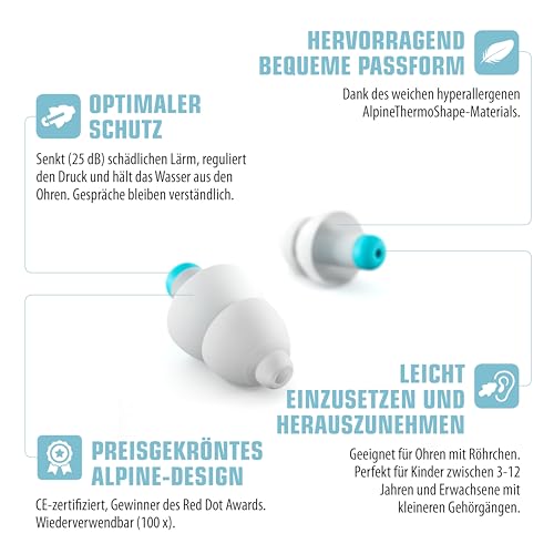 Alpine Pluggies Kids – Gehörschutz Kinder – mit Gratis Namensaufkleber - 3