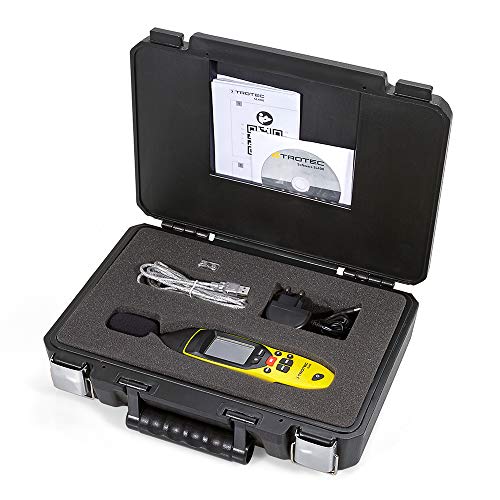 TROTEC 3510005020 SL400 Schallpegel Messgerät mit Datenlogger-Funktion (bis zu 32.700 Messwerte) mit USB-Anschluss und 3,5 mm Klinkenbuchse / Inkl. Kalibrierzertifikat, Mini-Stativ und Transportkoffer - 2