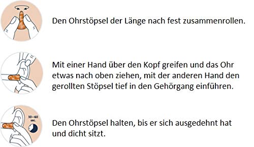 Ohropax MINI SOFT für Kinder und kleinen Gehörgange – Anatomisch geformte In-Ear-Ohrstöpsel für den kleinen Gehörgang und für Kinder - 4