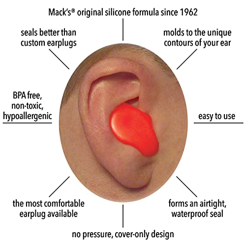 Mack’s Kids Silicone Ear Plugs – White, 6 Paare - 2