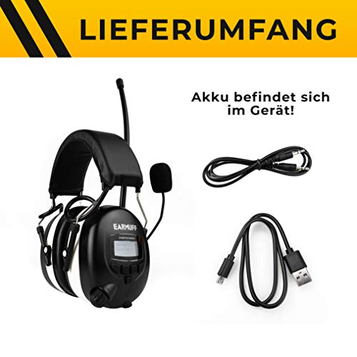 3M BLUETOOTH SNR 24db Digital Radio Gehörschutz Kopfhörer - 7