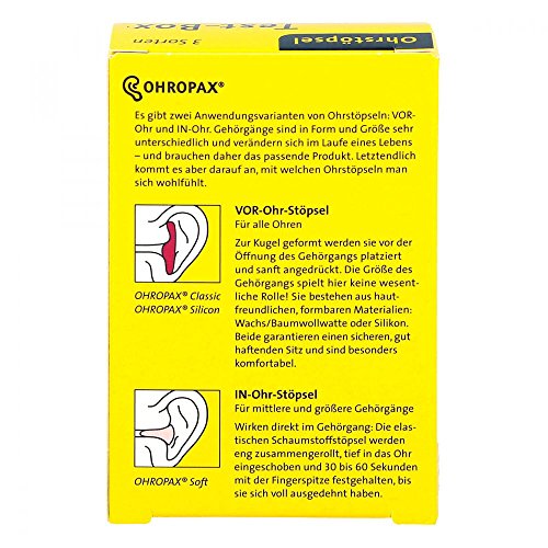 Ohropax Test-box 3 Sorten Ohrstöpsel - 3