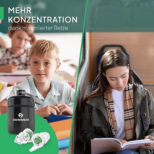 Senner KidsPro Plug Gehörschutz Ohrstöpsel mit Lamellen im Alubehälter. Ideal für Kinder – besonders für kleine Ohrkanäle geeignet - 5